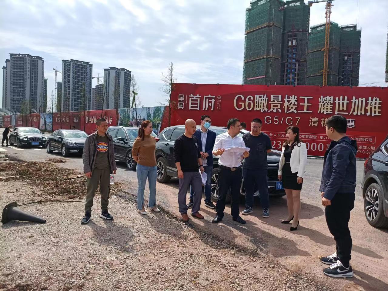 博泰公司和縣國資金融局領(lǐng)導(dǎo)陪同省農(nóng)發(fā)行領(lǐng)導(dǎo)視察重點項目建設(shè)現(xiàn)場